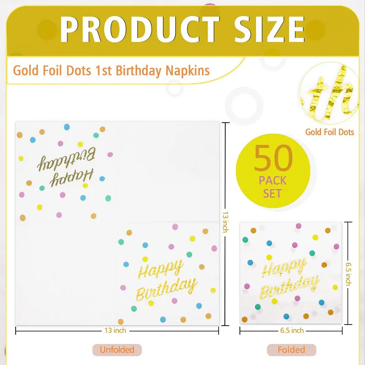Birthday Party Paper Napkins